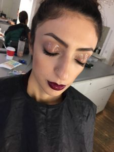 Inclover Make-up Academy, glossy eyeshadow, red lips, rote Lippen, Eyeliner, glossy lips, perfect brows, perfekte Augenbrauen