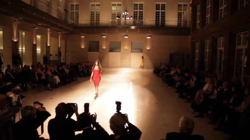 Inclover Dozenten, Absolventen und Studenten setzten das Hair & Make-up für das italienische Label DIMITRI bei der Preisverleihung der Goldenen Nase 2014 um
