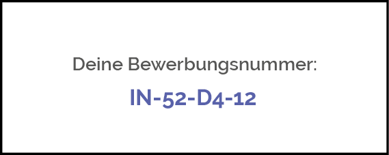 Bewerbernummer Inclover