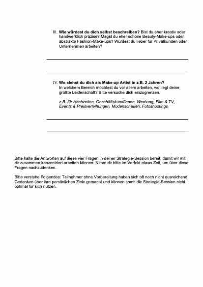 Strategie-Session Workbook Seite 3