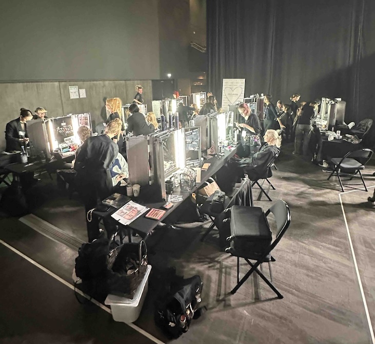 Make-up Absolventen bei Berlin Fashionweek